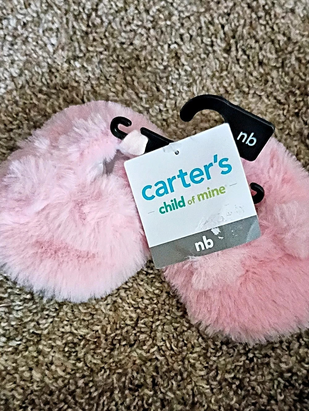 Carter's Baby Pink Mittens NWT